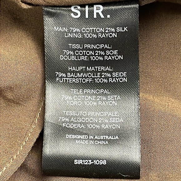 NWT Sir Xanita Floral Asymmetric Cotton Silk Maxi Dress Waist Cut Out Sz AU 4 - Picture 15 of 16